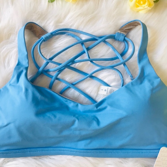 Free to be bra wild aero blue size 10 lululemon - Picture 3 of 5
